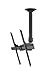 Atdec TH-3070-CTS Ceiling Mount with Short Drop Length for Displays up to 143-Pound, Black