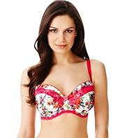 Limited Collection Floral Print Balcony DD-GG Bra