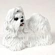 Shih Tzu White Dog Figurine