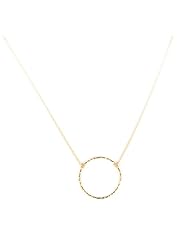 Dogeared Medium Sparkle Gold Dipped Karma Necklace