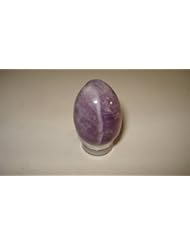 Toy: 1pc Amethyst Egg Shape Small Premium Quality Healing 100% Natural Crystal Gemstone Tumbled Collectalble Pocket Stones - P.L.U.R.