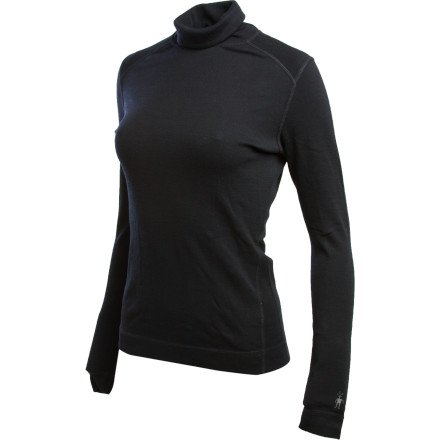 Midweight Turtleneck - Womens - L - BLACK