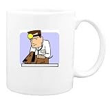 Mug with vet, dog, veterinarian, pet, animal, table, examine