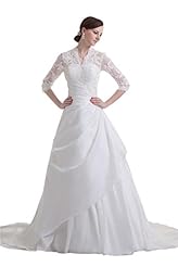 Modest Long Sleeves Lace   Ball Gown  Dress