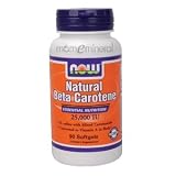Natural Beta Carotene 25,000 IU 90 gels by NOW Foods