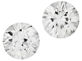 MIN 2.50CTW 6MM ROUND WHITE ZIRCON SET OF 2