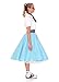 Hip Hop 50s Shop Adult Poodle Skirt Light Blue XS/S