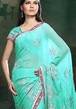 Fabulous Sari Indian Belly Dance Dress Wrap Sari Designer Saree with Blouse A Viscose Sari