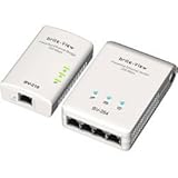 Brite-View LinkE BV-210C Digital Home Powerline Ethernet Adapters 1-port Bridge and 4-port Switch (White)