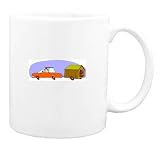 Mug with travel, trip, car, pet, dog, vacation