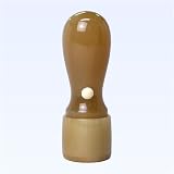 法人様ご印鑑 代表者印 天丸タイプ オランダ水牛・純白(高級芯持) 18mm ケース無 手彫り仕上げ
