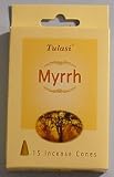 Review Tulasi  / Myrrh - 15 Cones of Tulasi Incense