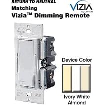 Leviton Vizia 120 VAC Dimmer Remote to 120-Volt Dimmer Fan, White #000-VZ00R-1LX by Leviton