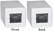 CAT5E (RJ45) Female / Female Inline Unshielded Coupler, White