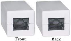 CAT5E (RJ45) Female / Female Inline Unshielded Coupler, White