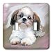 Dogs ShihTzu - Shih Tzu puppy - Light Switch Covers - double toggle switch Dogs ShihTzu - Shih Tzu puppy - Light Switch Covers - double toggle switch