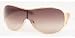 PRADA SPR52H 5AK-6S1 SHINY GOLD BROWN GRADIENT SUNGLASSES