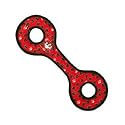 Tuffy's Ultimate Tug-Of-War Red Paw Print Dog Toy For Medium to Large Dogs