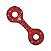 Pet Supplies : Tuffies Ultimate Tug-Of-War Red Paw Print Dog Toy For Medium to Large Dogs (Red Paw Print - 22'' x 7 1/2'' x 1 1/2'')