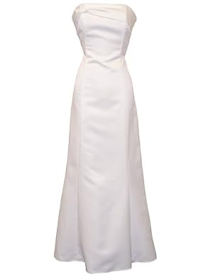Strapless Satin Mermaid Gown Dress Prom Bridesmaid Forma
