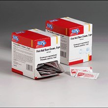First aid/burn cream- .9 gm packs- 144 per dispenser box At Home Emergency