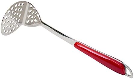 Stainless Steel Potato Masher in Red by Cellar Made