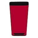 OXO SoftWorks 10-gal. Enamel Trash Can - Red/ Stainless Steel