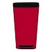 Health & Personal Care : OXO SoftWorks 10-gal. Enamel Trash Can - Red/ Stainless Steel