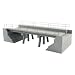 HO KIT Modern Concrete Segment Bridge, Set A