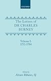 The letters of Dr Charles Burney