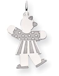 14k White Gold Kid Charm Cyber Monday Special