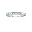 14K White Gold 0.09 ct. Diamond Wedding Band