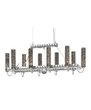 Geometrix by Schonbek EM3417FIR Elements 10 Light Single Tier Chandelier with Fire Strass crystal