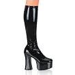 Demonia Boots Women's SLICK-100 4 3/4" Stretch Knee Boot Available in 6 Colors