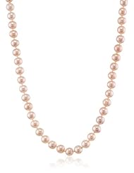 Pink Freshwater Cultured Pearl Necklace, 50"