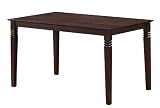 Dining Table with Tapered Legs in Espresso Finish
