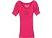 Derek Heart Scoop Neckline Solid Elbow Length Top