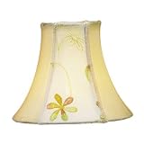 Review Livex Lighting  / Silk Bell Shaped Chandelier Clip On Lamp Shades - Ivory Floral Embroidered - B1514