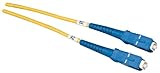 Allen Tel GBSC2-D1-15 Fiber Optic Cable Assembly Patch Cord, SC To SC, Duplex Cable, Singlemode Fiber, 15-Meter Length, Yellow Jacket
