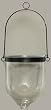 Individually Hand Etched Butterfly Glass Candle Lantern 9.5"