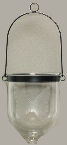 Individually Hand Etched Butterfly Lantern 9.5