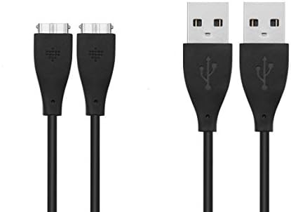 NOGS 2Pcs Replacement USB Charger Charging Cable for Fitbit Charge HR Band Wireless Activity Bracelet