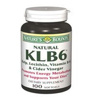 does cider vinegar help you lose weight:Natural KLB6 Kelp, Lecithin, Vitamin B-6 and Cider Vinegar Dietary Supplement Softgels - 100 Ea