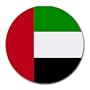 United Arab Emirates Flag Round Mouse Pad