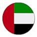 United Arab Emirates Flag Round Mouse Pad