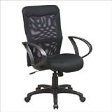 Screen Back Mesh Seat Chair with Loop Arms By Office Star