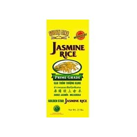 Golden Star Prime grade Jasmine Rice - 25lbs