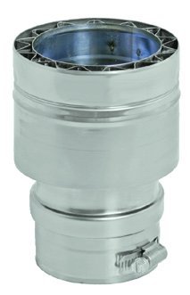 DuraVent W2-AA6 Stainless Steel AL29-4C 6 Inch FasNSealW2 Appliance Adapter From the FasNSeal Series
