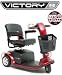 Victory 9 - 3 Wheel Scooter + FREE GIFT - Red, Cup Holder, No