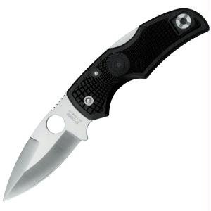 Spyderco Native Lightweight Plain Edge Knife, Black